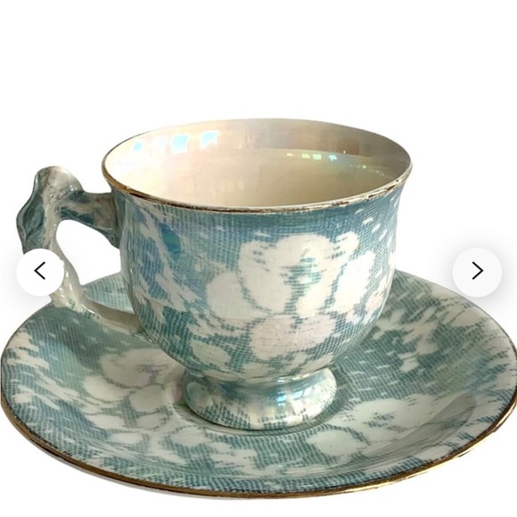 ROYAL WINTON BLUE ROSE BROCADE!!! - Picture 1 of 4